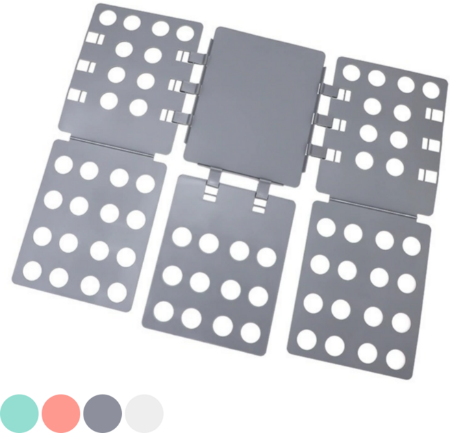 케이디리빙 빨래개기 정리 옷개기 옷접기 판, 그레이, 1개