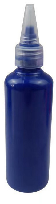 水粉顏料瓶裝60ML 兒童手指畫塗鴉 可水洗無毒顏料, 深藍