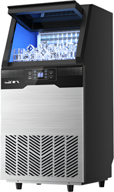 큐브쿨 초고속 업소용 제빙기 대형 카페 사각 얼음 제조기 식당 대용량 아이스 메이커 기계, 일제빙60kg(약400잔~500잔)직수관