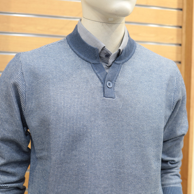 [INDIAN] 투톤 이중에리 니트티 MIE BP5SC401