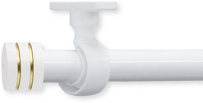 한국레일갤럭시 25mm NEW 라인 갤럭시2 커튼봉 커텐봉, 화이트 라인