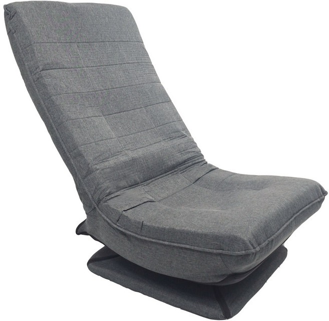 위케아 회전 1인용 리클라이너 쇼파 접이식 각도조절 좌식의자, 그레이