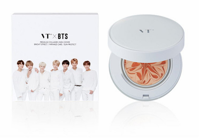 BTS팩트 방탄소년단 브이티코스메틱콜라보 콜라겐팩트 bts 쿠션팩트, 블랙21호, 1개