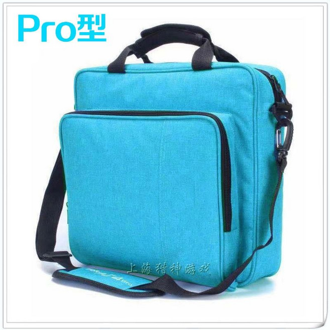 PS4 가방 플레이스테이션 보관 이동식 수납 가방 플스 slim pro 전용 가방, 1개, 신형 블루 PRO 수납백 로고 2개, 기본 모델명/품번