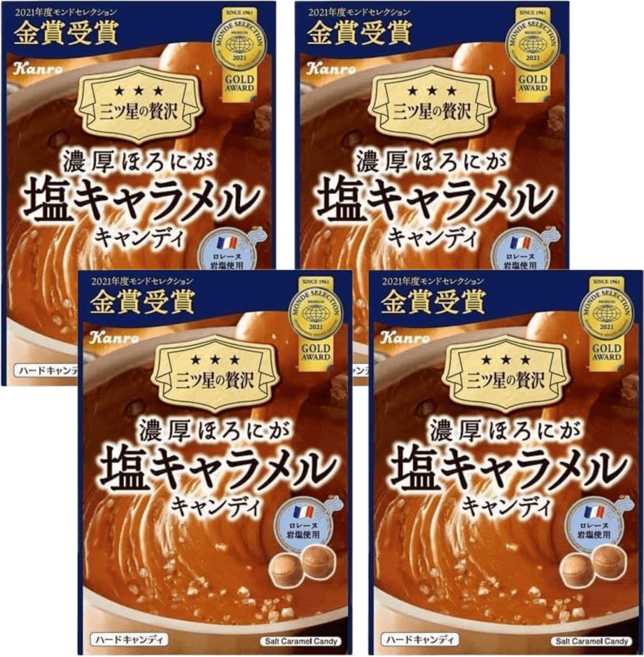 간로 진한 호로니가 소금 캬라멜 캔디 70g x 4개, 사탕