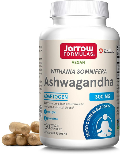 Jarrow FORMULAS 賈羅公式 南非醉茄素食膠囊 300mg, 120顆, 1罐