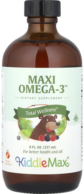 Maxi Health KiddieMax® Maxi Omega-3™ 천연 프루티 버스트 237ml(8fl oz), MaxiHealthKiddieMaxMaxiOmega3천, 1개, 237ml - 쿠팡