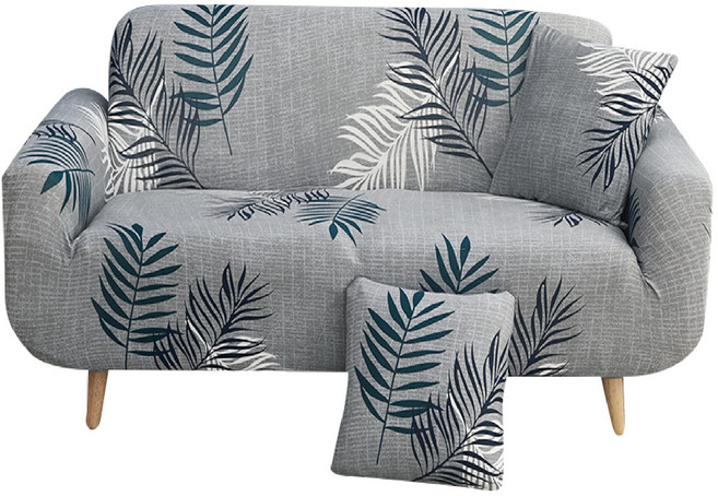 送抱枕套 - 高彈性防塵耐磨沙發保護套組 多款顏色可選, 春風搖曳, 1個