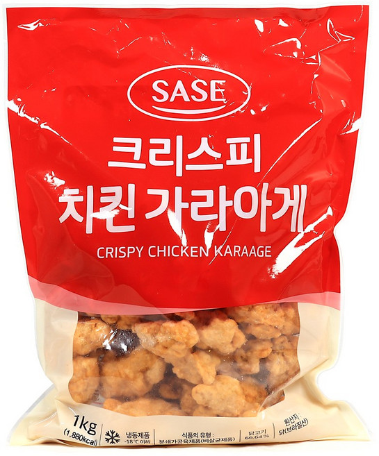 푸드올마켓_ 사세 크리스피 치킨가라아게 1kg /냉동, 1개
