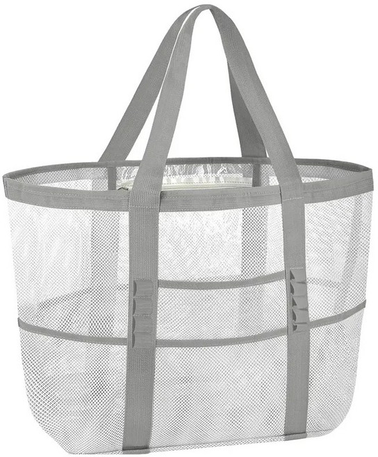 소확행 메쉬 비치 백 가방 바다 해변 모래 수영복 래쉬가드 빨래 스노클링 시장 장바구니