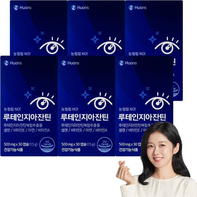 휴온스 루테인 지아잔틴, 30정, 6개