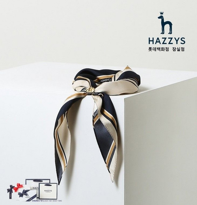 매장정품 HAZZYS 헤지스 [인기상품] HISC5E630N2_여성 네이비 헤리아토 삼각링 실크 스카프 (링포함) HISC5E630N2_JN 1692134, 매장정품 HAZZYS 헤지스 [인기상품] HISC5E6