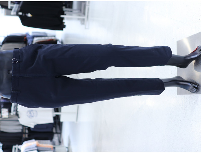 STCO 사계절 네이비 바이오워싱 히든 사이드밴드 면치노 스판 팬츠 바지 DPAVZ05M