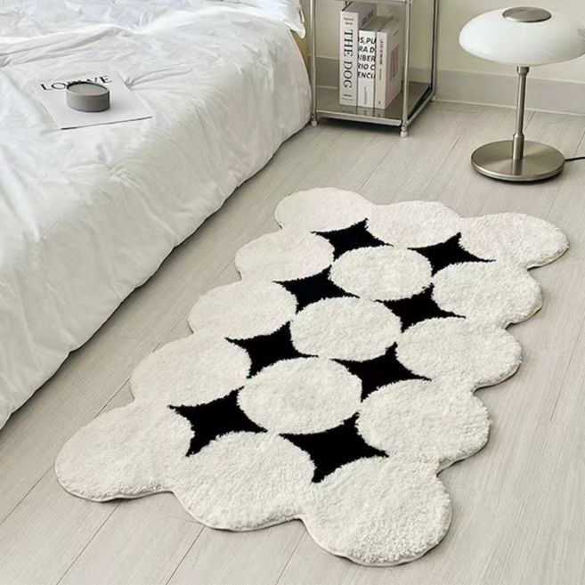 에클라 휘게 버블 침실 욕실 빨아쓰는 발매트 러그