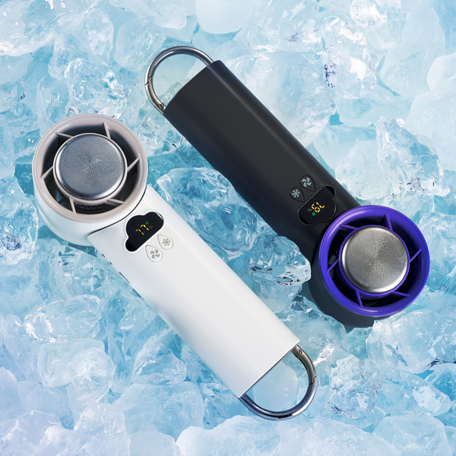 [KC인증완료] 급속냉각 클라우드 손선풍기 이중보호회로 냉각 3600mAh 고용량 안전한 휴대용 선풍기 유모차선풍기 무선선풍기 에어컨 탁상용 선풍기, 화이트 그레이