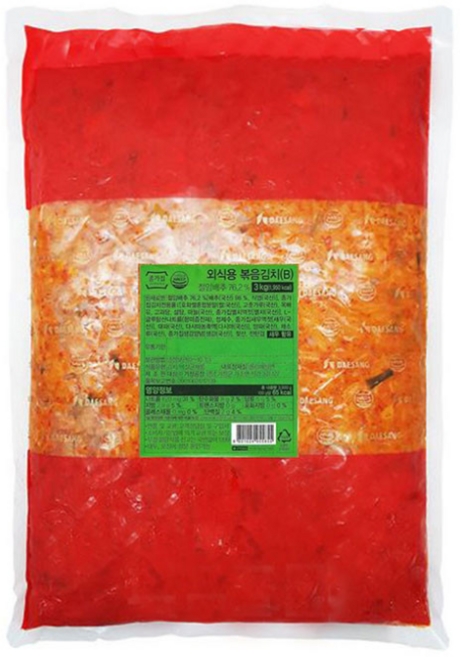 냉장 대상 종가 볶음김치B 3kg, 1개