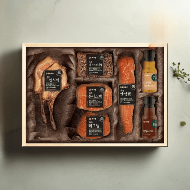 목우촌 품격가득 흑돈 수제햄 선물 세트 설 명절 선물, 1세트