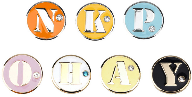 콜리스골프 뉴이니셜 클립 볼마커, Y, 1개