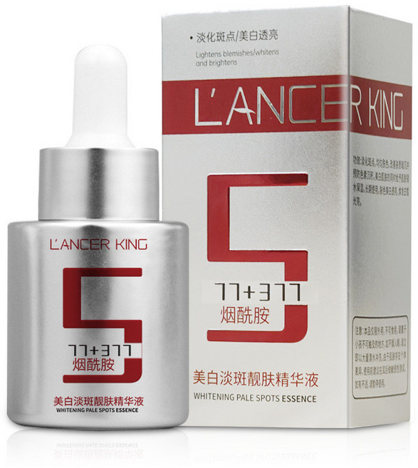 L'ANCER KING 577+377 美白淡斑精華液 煙酰胺 玻尿酸 保濕, 1個, 377+577美白靚膚精華液