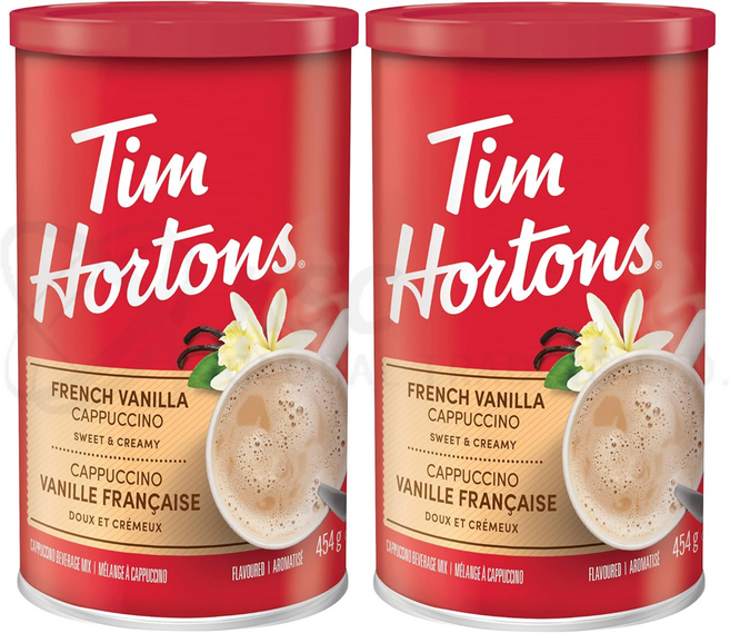 캐나다 팀홀튼 프렌치바닐라 카푸치노 인스턴트커피 454g 2개, 1개입