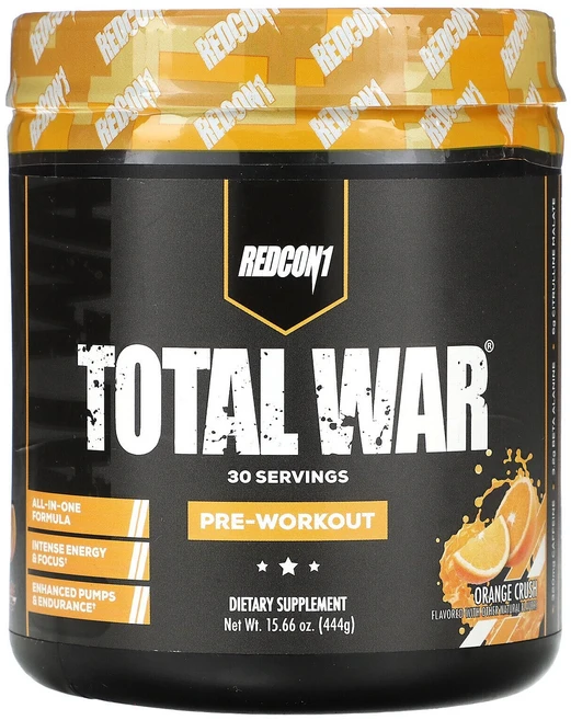 Redcon1 TOTAL WAR 토탈 워 30서빙, Orange Crush, 1개, 399.84g - 쿠팡