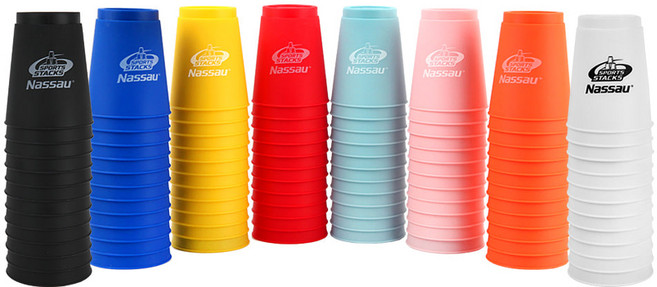 낫소 스포츠 스택스 스태킹 컵쌓기 12개입 국내생산 공인규격 스피드스텍스, 블루, 1개