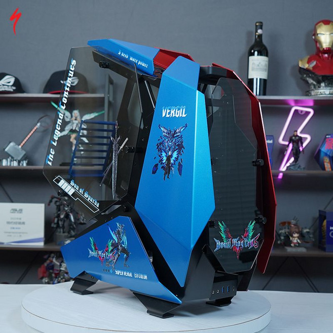 본체케이스 모드5 건담 RX-0 커스텀 케이스 수냉 게임 조립 PC, m. 본체케이스