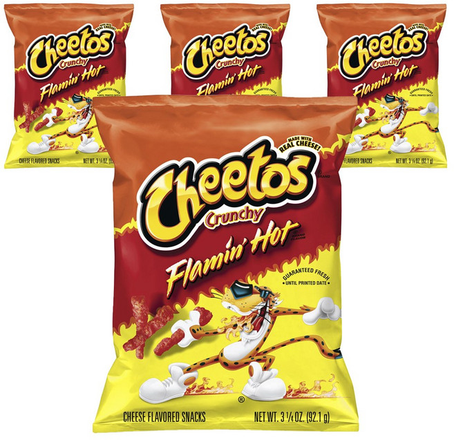 치토스 미국 대용량 플레이밍 핫, 92.1g, 4개