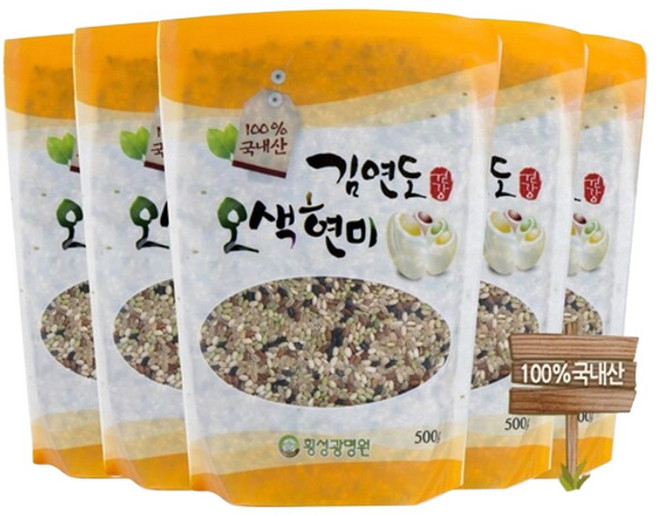김연도 오색현미 500g 20봉( +김연도웰빙혼합 10곡 500g 1봉), 김연도 오색현미 500g 20봉( +김연도웰빙혼합 10, 21개