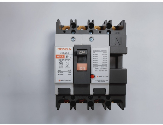 동아전기공업 DB54sb 20A 산업용차단기 배선용차단기 표준형 MCCB 국산, DB 54sb 20A