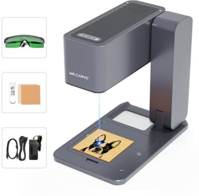 레이저각인기 마킹기 미니 소형 조각기 휴대용 타각기 모바일 앱 윈도우 맥 나뭇잎조각 나무 플라스틱 페인트 금속, 3) UK  c1, 1개