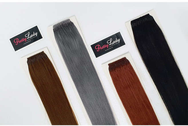 프리티레이디 100% 인모 스킬땋기 20인치(52cm) 100가닥(45g) 땋기 붙임머리 피스 헤어피스 인모피스 전문가용 붙임머리 인모헤어피스 인모붙임머리 부분가발 매직기 펌 가능, #NA, 1개