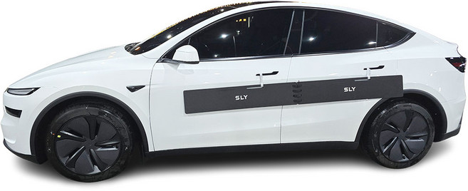 SLY 슬라이 테슬라 문콕방지 도어가드, 1세트, 블랙