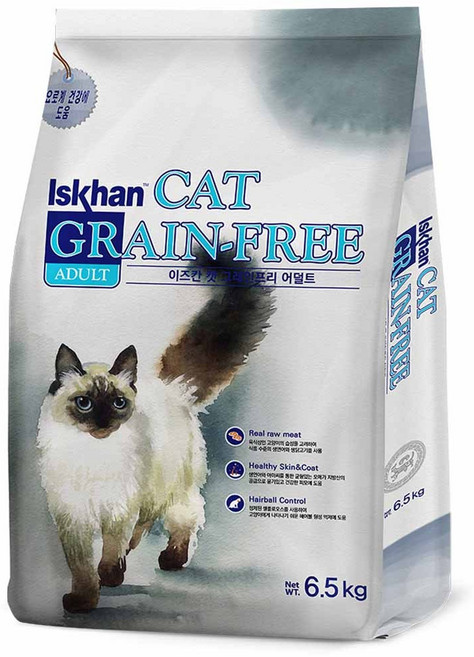 이즈칸 캣 그레인프리 건식사료, 어덜트, 6.5kg, 1개