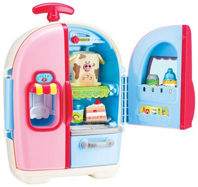 소꿉놀이 냉장고 캐리어 장난감 여아 선물 간식만들기 유치원 집안일 어린이날, 1개