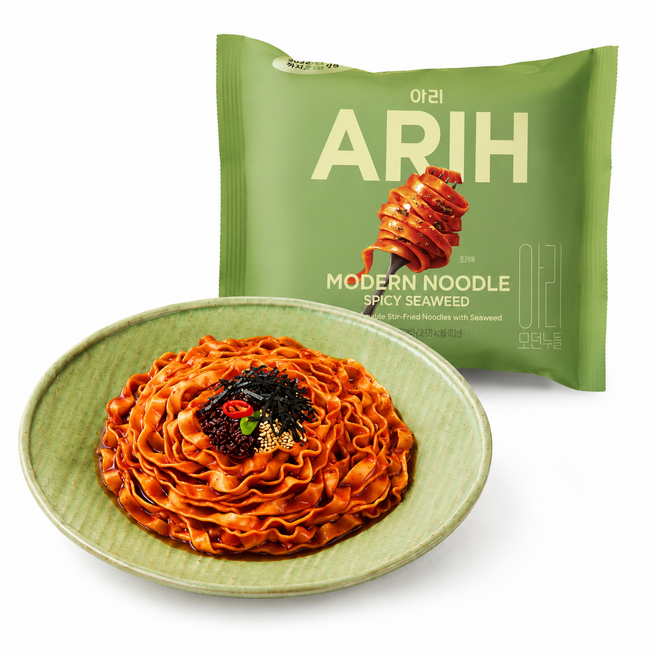ARIH 寬拌麵 香煙燻海苔炒麵, 4包