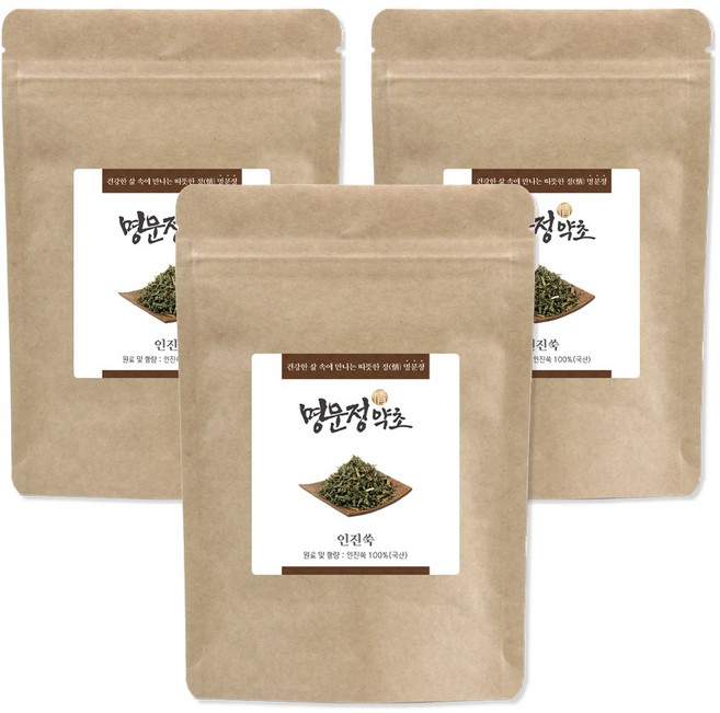 명문정약초 인진쑥환 강화 인진 사철쑥환, 3개, 150g