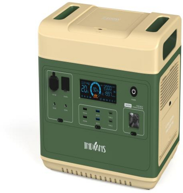 캠핑용 파워뱅크 인디언즈 EP2400 25년형 휴대용 이동식 배터리 LiFePO4 인산철 UPS, 01 CHINA