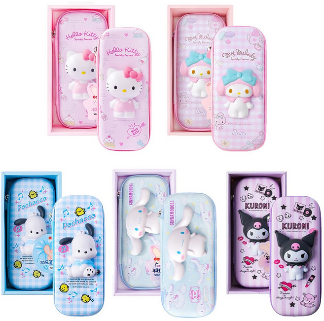 산리오 EVA 스퀴시 필통 문구 팬시 촉감필통 완구, 시나모롤 YZ8187