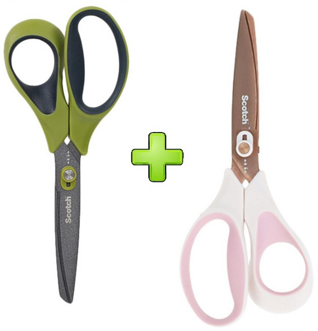 3M 언박싱가위 택배칼 논스틱 티타늄 가위 세트