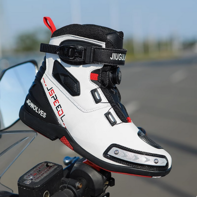 A&P 여름용 로우컷 라이딩 부츠 남녀 미끄럼방지 방수 다리보호 바이크 오토바이 라이더 슈즈 신발 사계절, 38, 999블랙컴팩트