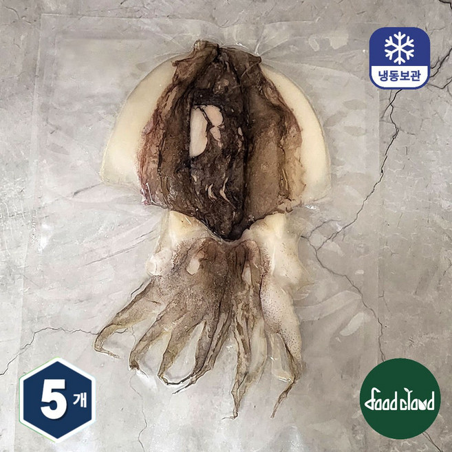 반건조 갑오징어 개별포장 피데기 손질오징어 버터구이 캠핑 안주, 5개, 150~200g