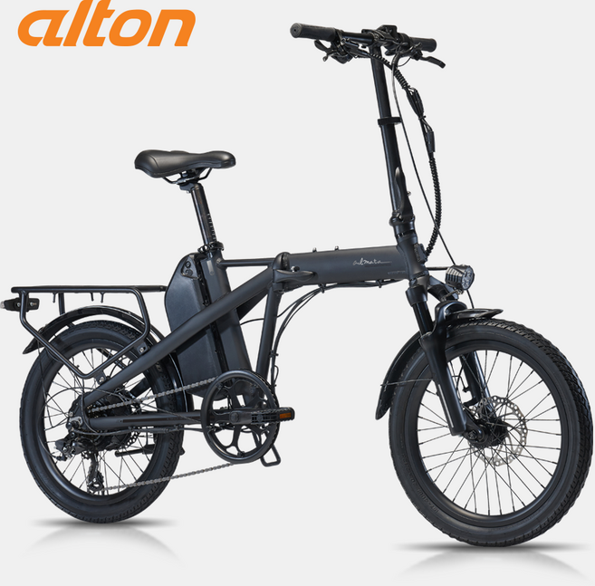 2025 알톤 전기자전거 알마타 FD 48V 500W 20Ah 삼성셀 접이식 폴딩 시마노 7단 유압디스크, 매트블랙, 알루미늄