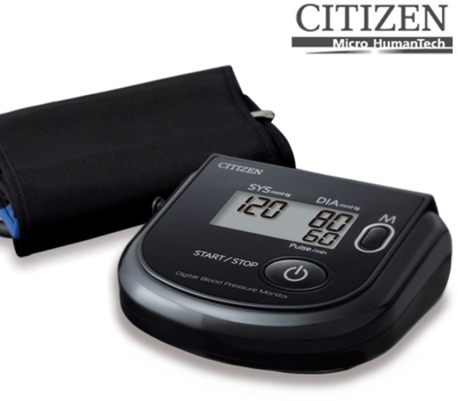 시티즌 자동 전자 혈압측정기 혈압계, 블랙, 시티즌453(팔뚝형), 1개