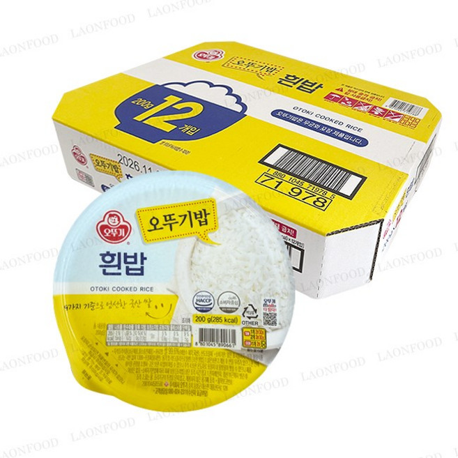 오뚜기밥 즉석밥 (), 2.4kg, 1박스