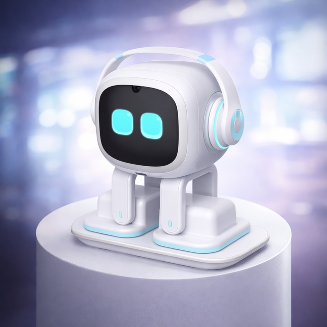 [공식판매처] EMO 화이트 로봇 이모 AI 챗GPT 반려로봇 관부가세포함, EMO (기본패키지), 1개