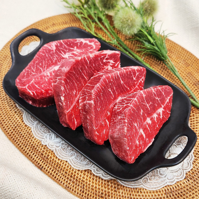 [오늘출발] 수입 소고기 부채살 스테이크용 1kg(500gx2ea) 냉동, 1kg, 1개