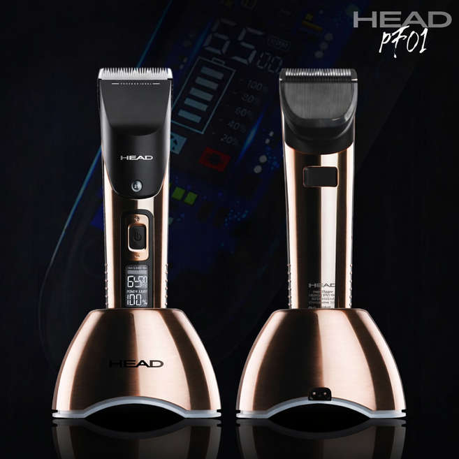 HEAD 아름다움의시작 헤드 PF01 유무선겸용 전문가용 바리깡 전동 트리머 헤어 이발기 수염 구렛나루 라인정리 저소음, HEAD-PF01