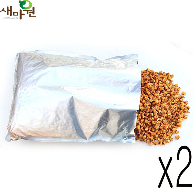 팝꽃 대용량 그래놀라 팝콘 과자 인간사료 바삭버터맛, 2.5kg, 2개