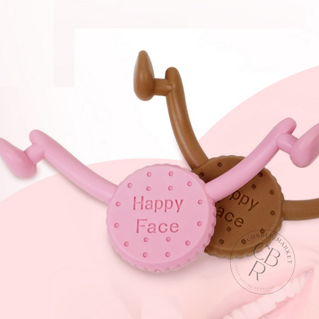 코바마켓 얼굴 입꼬리 교정기 입꼬리올리기미소연습기, 핑크, 1개